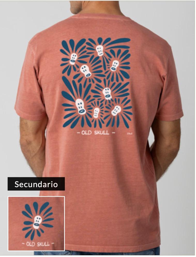 CAMISETA MARGARITAS CALAVERA